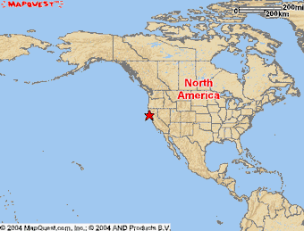 Map-showing the general area where The Phantom Cafe is currently located